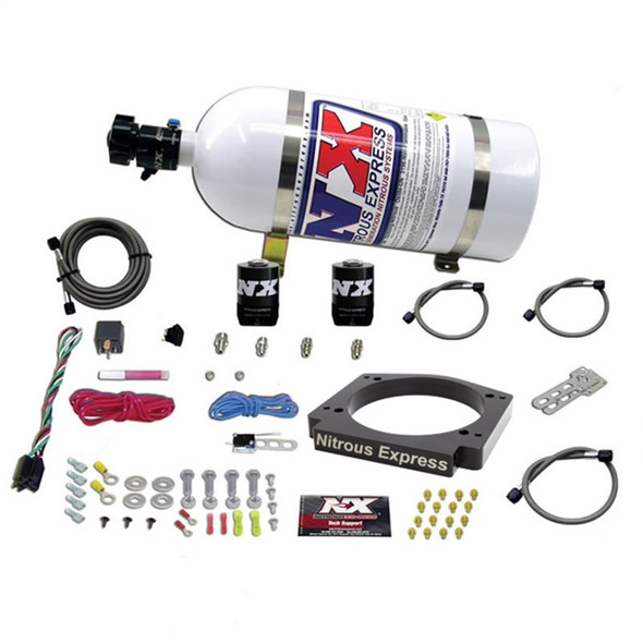 Nitrous Express GM LS 112mm Adapter Plate Kit (100-400HP) w/ 10LB Bottle 20917-10