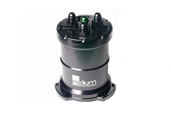 Radium Engineering Pumpless Single 10AN Center Pick-Up High Volume Fuel Surge Tank 20-0081