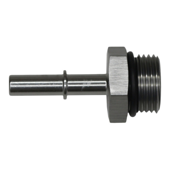 DeatschWerks 10AN ORB Male to 5/16in Male EFI Quick Connect Adapter - Anodized DW Titanium 6-02-0124