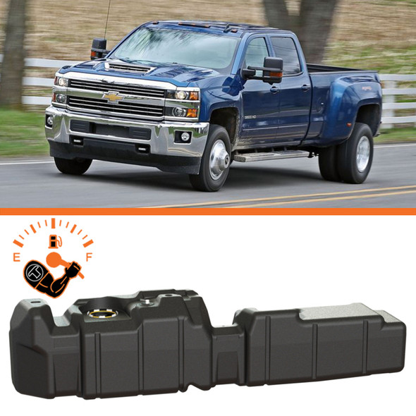Titan Fuel Tanks 17-19 GM 2500/3500 Duramax Crew Cab Long Bed 66 Gallon XXL Mid-Ship Fuel Tank 7010317