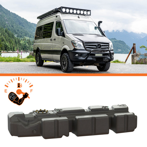 Titan Fuel Tanks 07-18 Mercedes-Benz/Dodge Sprinter Van 144in/170in 46 Gallon XXL Mid-Ship Fuel Tank 7050207