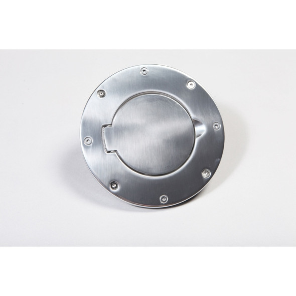 Rugged Ridge Non-Locking Gas Cap Door Polished Alum 97-06 Wrang 11425.01