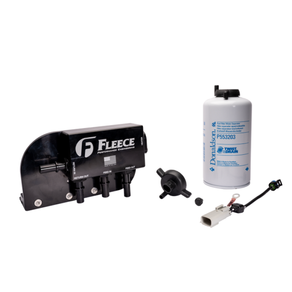Fleece Performance 17-24 Ford F250-550 Powerstroke Under Bed Fuel Filter Assembly FPE-FMC-UBFA-1724