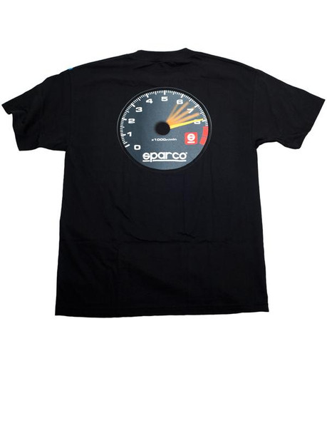 Sparco T-Shirt Tach Blk Med SP01600NR2M