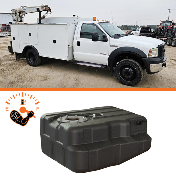 Titan Fuel Tanks 99-10 Ford F-350/F-450 Narrow Frame 40 Gallon After-Axle Utility Fuel Tank 8020099