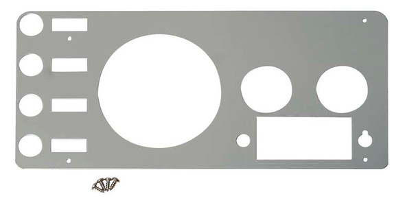 Kentrol 77-86 Jeep CJ Gauge Cover - Polished Silver 30412