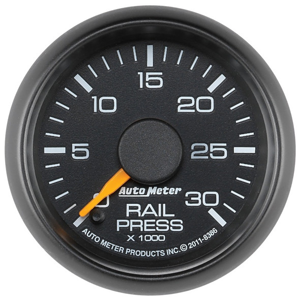 Autometer Factory Match 52.4mm Digital Stepper Motor 0-30,000 PSI Diesel Fuel Rail Pressure Gauge 8386