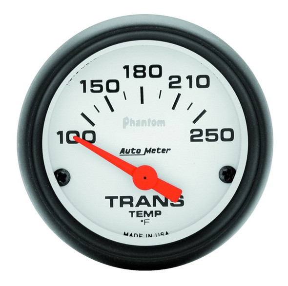 Autometer Phantom 52mm Short Sweep Electronic 100-250 Deg F Transmission Temperature Gauge 5757
