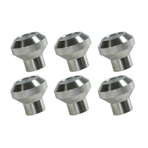 Rugged Ridge Billet Alum Dash Knob Set Alum 76-86 Jeep CJ 11420.01