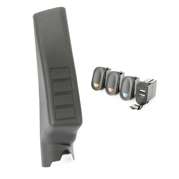 Rugged Ridge A-Pillar Pod Kit 3 Switch USB 11-18 JK/JKU 17235.98