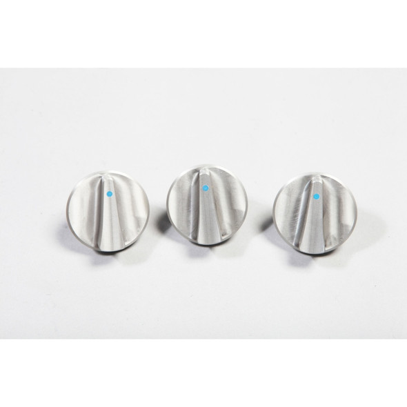 Rugged Ridge Alum Climate Control Knob Set Blue 07-10 Jeep Wrangler JK 11420.05