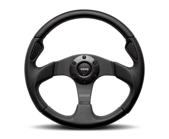Momo Jet Steering Wheel 350 mm -  Black AirLeather/Black Spokes JET35BK0B