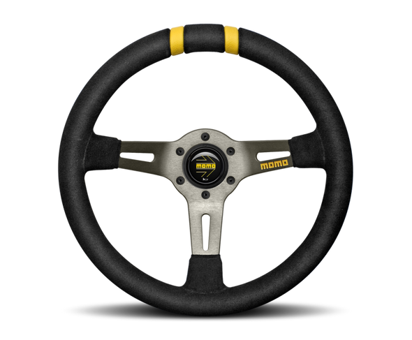 Momo MODDRIFT Steering Wheel 330 mm -  Black Suede/Anth Spokes/2 Stripes R1907/33S