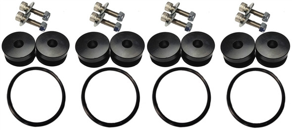 Torque Solution Billet Bumper Quick Release Kit Combo (Black): Universal TS-UNI-026Bc