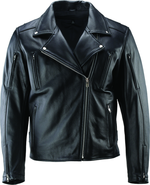 Kuryakyn Leather By River Road Ironclad Classic Leather Jacket Black - Medium 094370 Kuryakyn Leather By River Road Ironclad Classic Leather Jacket Black - Medium 094370