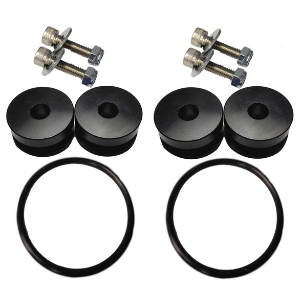 Torque Solution Billet Bumper Quick Release Kit (Black): Universal TS-UNI-026B