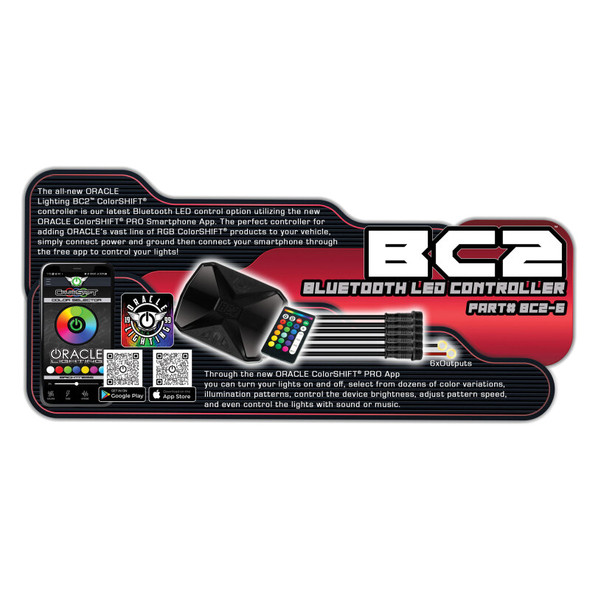 ORACLE Lighting BC2 Bluetooth ColorShift RGB LED Controller - 6 Output BC2-6