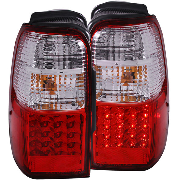 ANZO 2001-2002 Toyota 4 Runner LED Taillights Red/Clear 311070