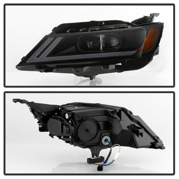 xTune 14-18 Chevy Impala (Excl Limited) DRL Halogen Proj Headlights - Blk Smk (PRO-JH-CIM15-LB-BSM) 9042881