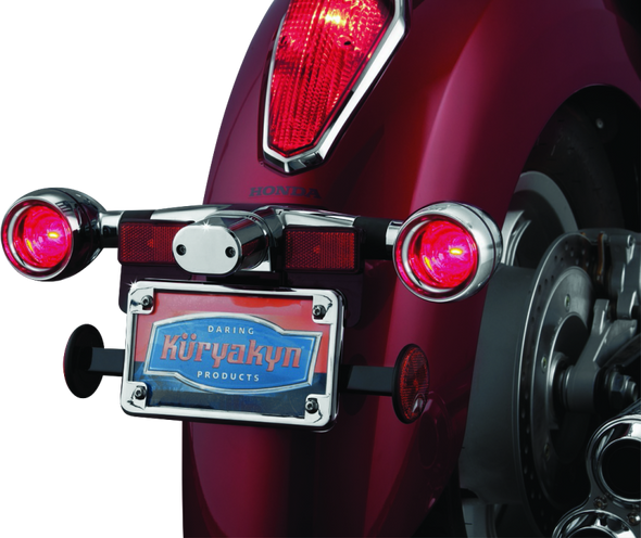 Kuryakyn Deep Dish Bezels With Red Lenses 2269