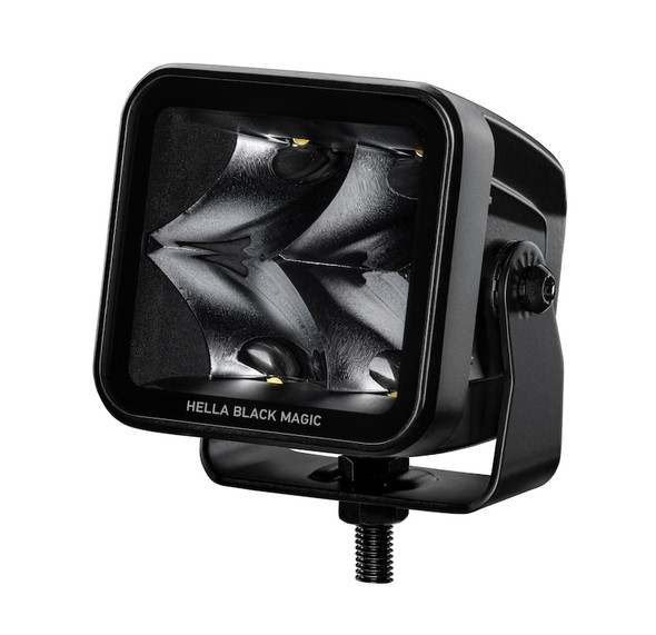 Hella Universal Black Magic 3.2in L.E.D. Cube Kit - Spot Beam 358176821
