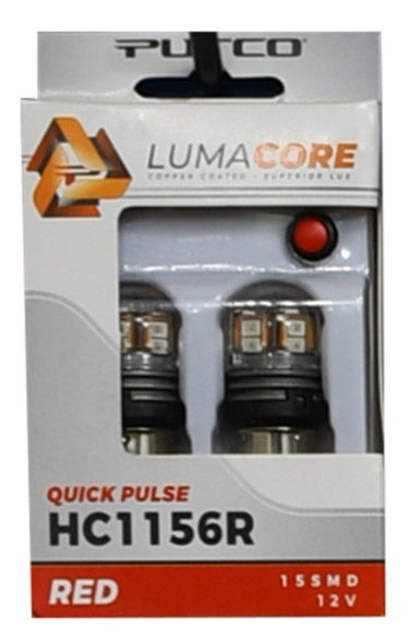 Putco LumaCore 1156 Red - Pair (x3 Strobe w/ Bright Stop) HC1156R