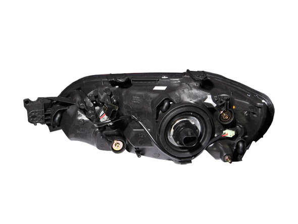 ANZO 2002-2003 Mitsubishi Lancer Crystal Headlights Black 121101