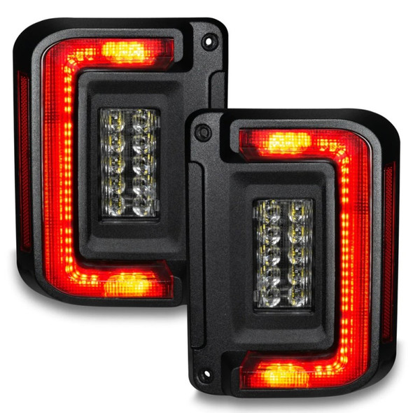 Oracle 07-17 Jeep Wrangler JK Flush Mount LED Tail Lights - Tinted SEE WARRANTY 5891-504-T