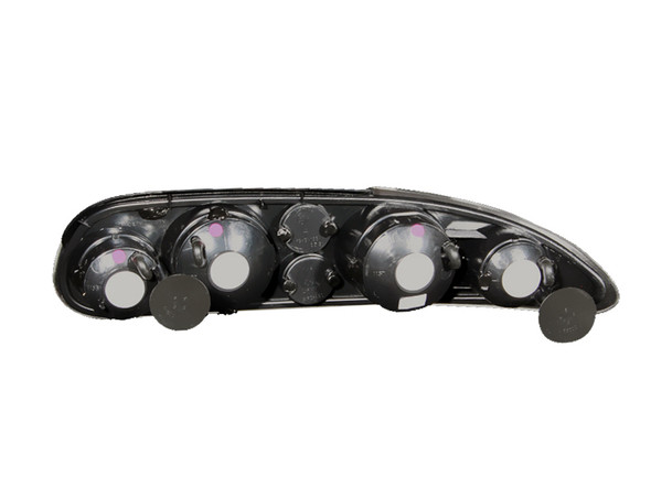 ANZO 1993-2002 Chevrolet Camaro Taillights Black 221013
