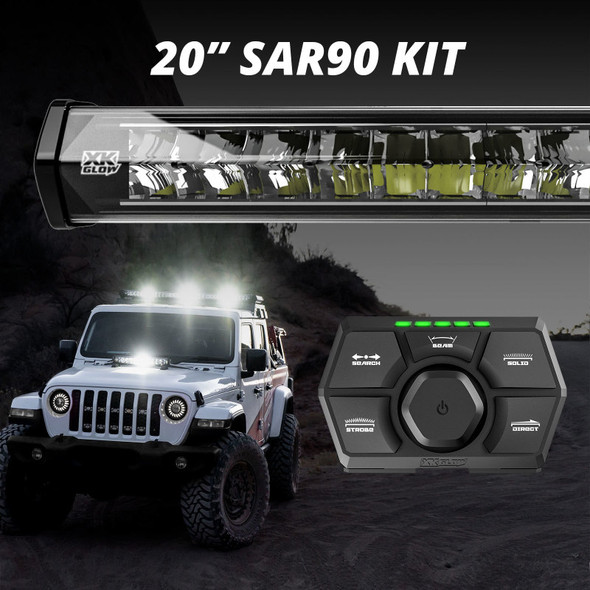 XK Glow SAR90 Light Bar Kit Emergency Search and Rescue Light System 20In XK-SAR90-1