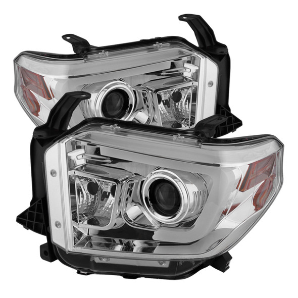 Spyder Toyota Tundra 2014-2016 Projector Headlights Light Bar DRL Chrome PRO-YD-TTU14-DRL-C 5080141