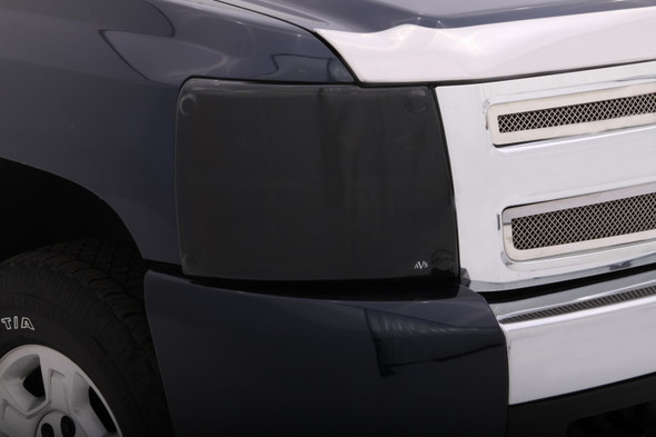 AVS 07-13 Chevy Silverado 1500 Headlight Covers - Black 37724
