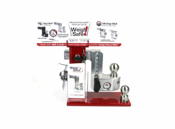 Weigh Safe Countertop POP Display Stand - Red WSPOP-CT