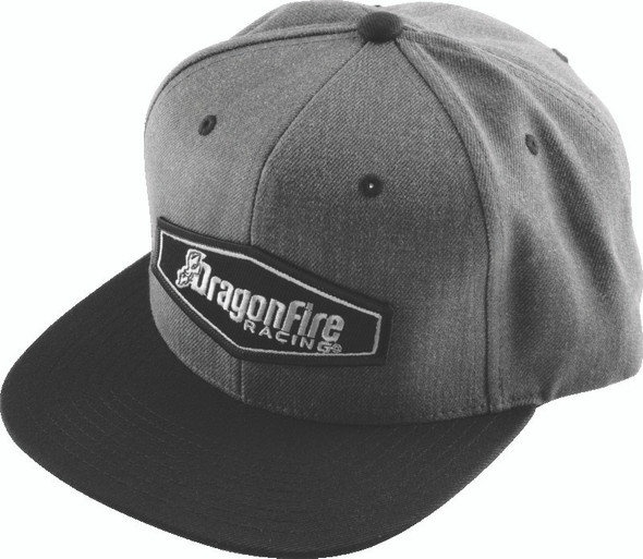 DragonFire Racing Hat Dfr Flatbill Gry/Blk 522285