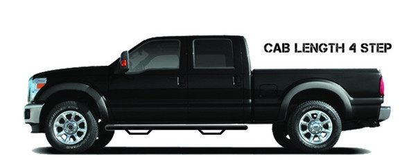 N-Fab Nerf Step 16-17 Nissan Titan/Titan XD Crew Cab - Tex. Black - Cab Length - 3in N1678CC-TX