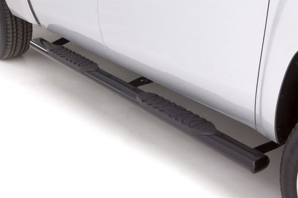 Lund 99-16 Ford F-250 Super Duty Crewcab 5in. Oval Straight Steel Nerf Bars - Black 24091006