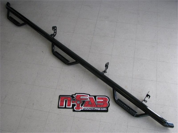 N-Fab Nerf Step 16-17 Toyota Tacoma Double Cab 6ft Bed - Gloss Black - Bed Access - 2in T1690CC-6