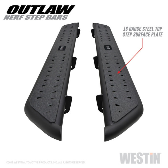 Westin 2019 Dodge Ram Crew Cab ( Excludes 1500 Classic)  Outlaw Nerf Step Bars 58-54085