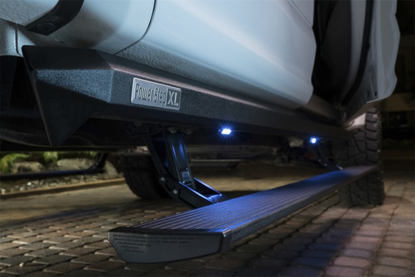AMP Research 2020 Ford F250/350/450 SuperCrew Cab PowerStep XL - Black 77236-01A