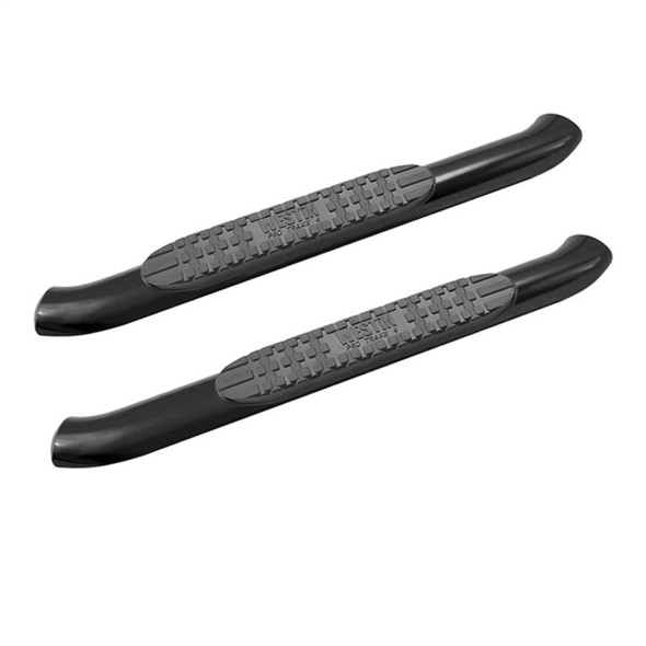 Westin 18-20 Jeep Wrangler JL 2DR PRO TRAXX 4 Oval Nerf Step Bars - Textured Black 21-24055