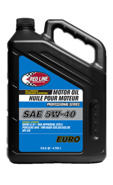 Red Line Pro-Series Euro 5W40 Motor Oil - 5 Quart 12905