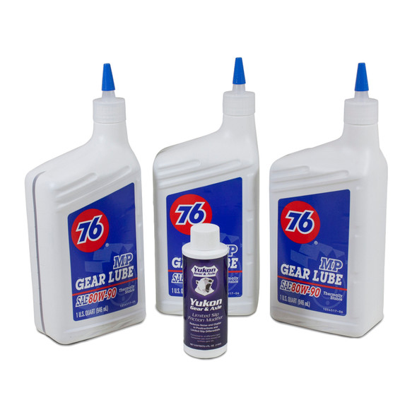 Yukon Gear 3 Qt. 80W90 Conventional Gear Oil w/Posi Additive OK 3-QRT-CONV-A
