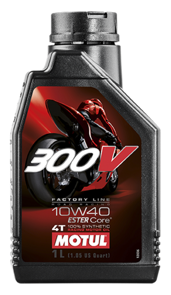 Motul 1L Synthetic-ester Oil 300V Factory Line Road Racing 10W40 104118