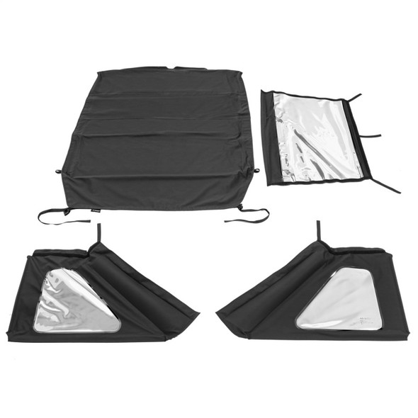 Rugged Ridge 2018+ Jeep Wrangler JLU 4 Dr Black Diamond Stitch Cloth Voyager Top (Tinted) 13863.35