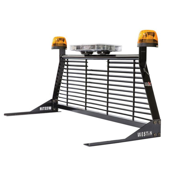 Westin 1999-2018 Chevrolet/Ford/GMC/Toyota Silverado/Sierra 1500/2500/3500 HD Headache Rack - Black 57-8025