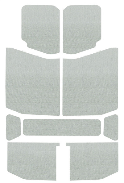 DEI 18-23 Jeep Wrangler JL 4-Door Boom Mat Headliner - 9 Piece - White 50170