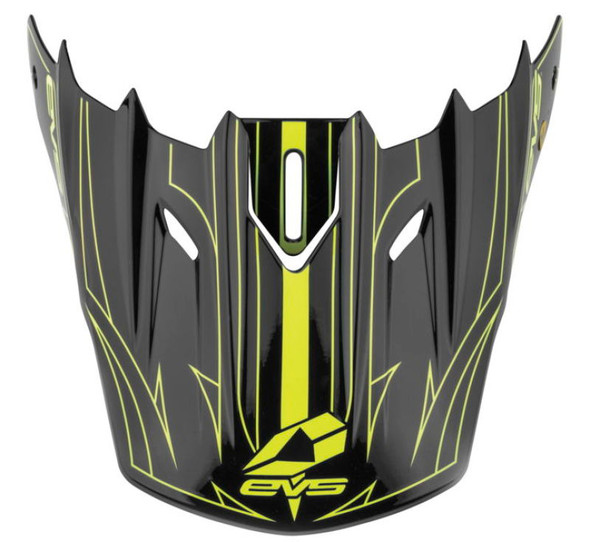 EVS T5 Pinner Visor - Black/Hivis Yellow H16T5P-VSBKHVY