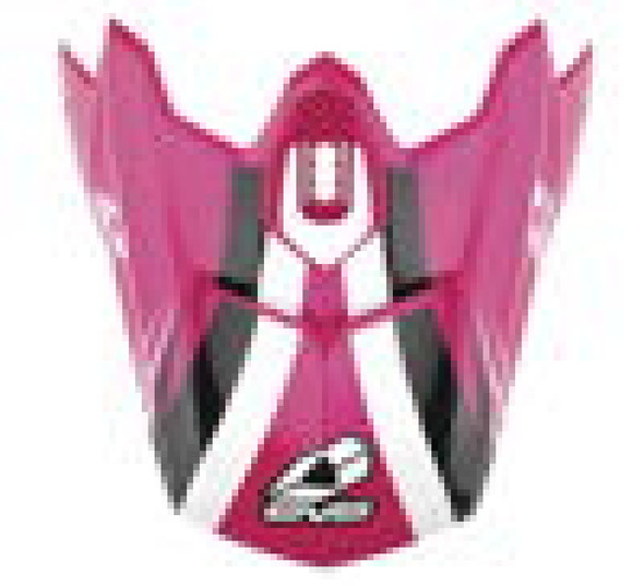 EVS T3 Works Visor - Pink/White/Black H16T3W-VSPWBK