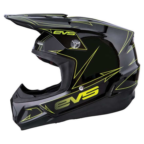 EVS T5 Pinner Helmet Black/Hivis Yellow - 2XL H16T5P-BKHVY-XXL