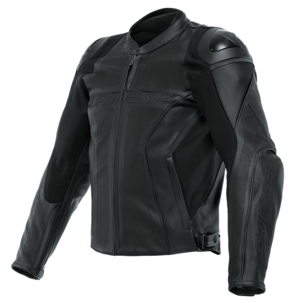 Dainese Racing 4 Leather Jacket Perforated Black/Black/Black Size - 50 201533849-691-50